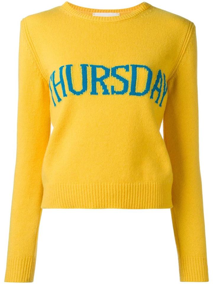 Alberta Ferretti Thursday Jumper, Women's, Size: 38, Yellow/orange, Cashmere/wool