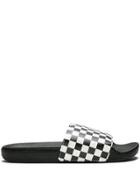 Vans Checkerboard Slide-ons - Black