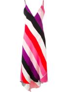 Emilio Pucci Striped Spaghetti Strap Dress