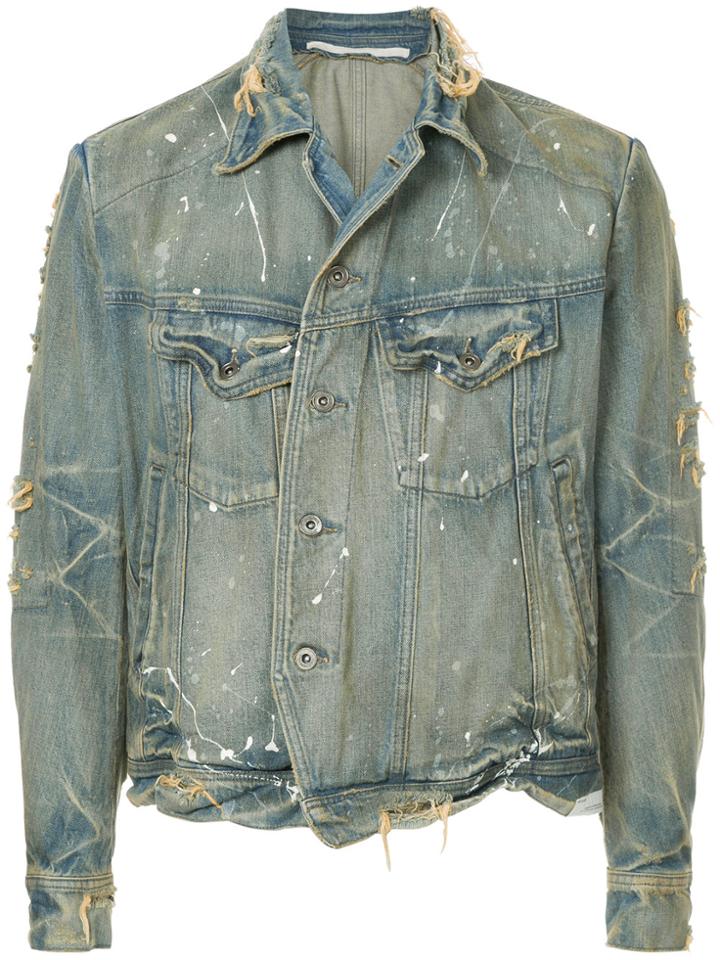 Julius Distressed Denim Jacket - Blue