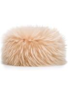 Mr & Mrs Italy Classic Hat, Women's, Size: Small, Nude/neutrals, Racoon Fur