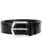 Church's - Silver Tone Buckle Belt - Men - Leather - 95, Black, Leather
