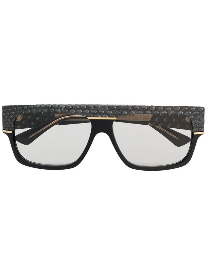 Gucci Eyewear Patterned Logo Sunglasses - Silver