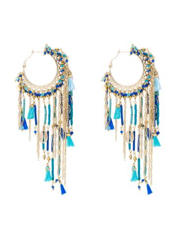 Rosantica Tortuga Beaded Earrings - Blue