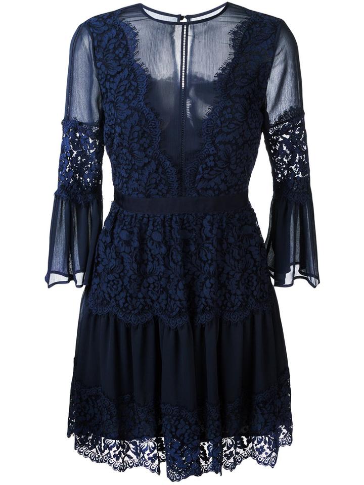 Perseverance London Lace Dress, Women's, Size: 8, Blue, Cotton/nylon/polyester/rayon