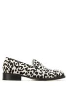 Sarah Chofakian Classic Leopard Loafers - Black
