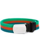 Dsquared2 Striped Belt, Men's, Size: 90, Green, Calf Leather/acrylic/polyamide/polypropylene