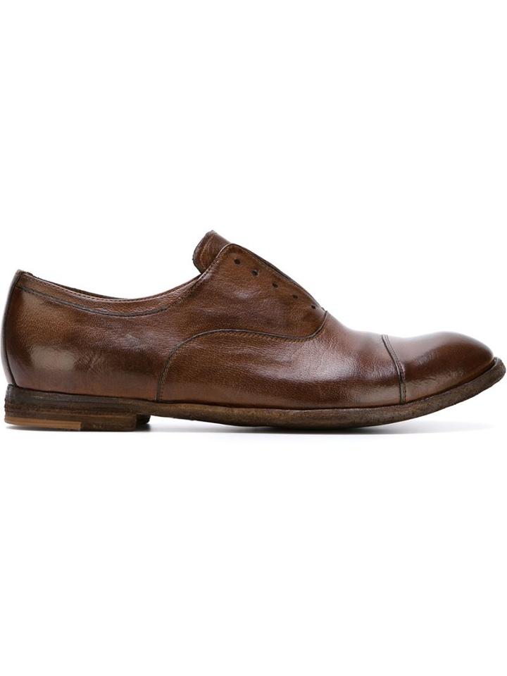 Officine Creative Archive Derby Shoes, Men's, Size: 45, Brown, Leather