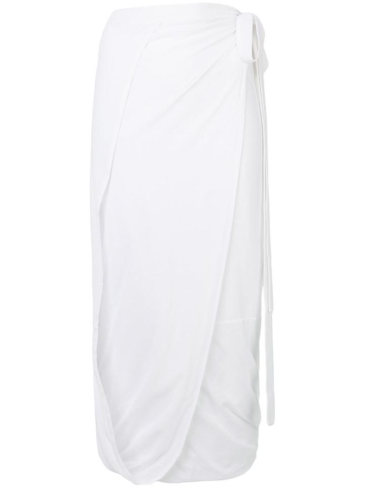 Humanoid - Gaze Wrapped Skirt - Women - Cotton - M, White, Cotton