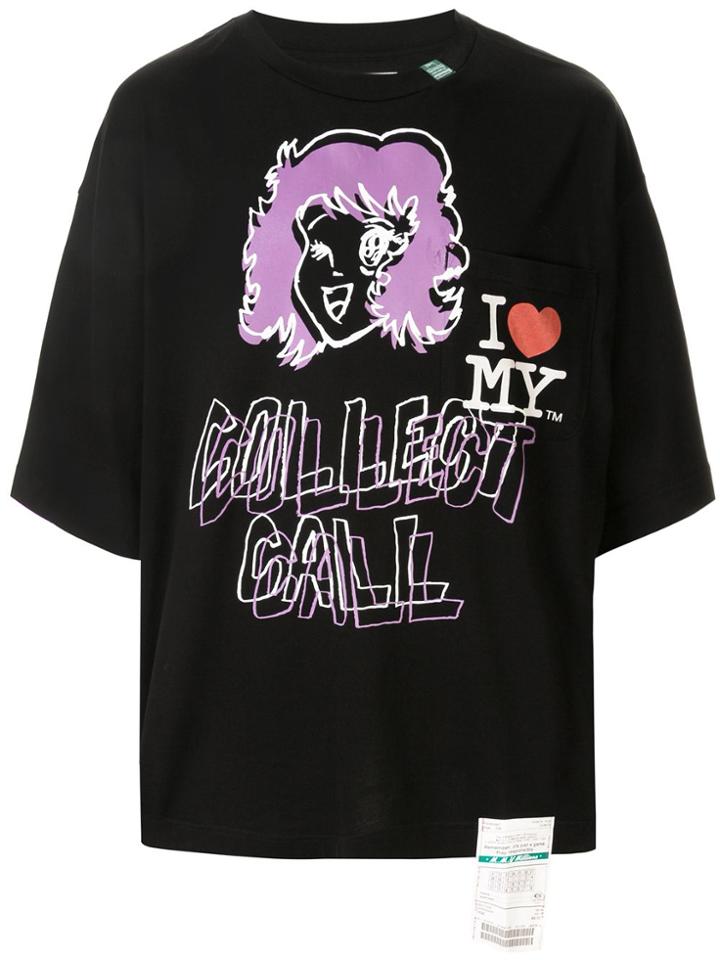 Maison Mihara Yasuhiro Collect Call Print T-shirt - Black