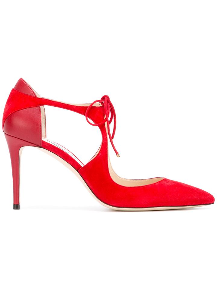 Jimmy Choo Vanessa 85 Pumps - Red