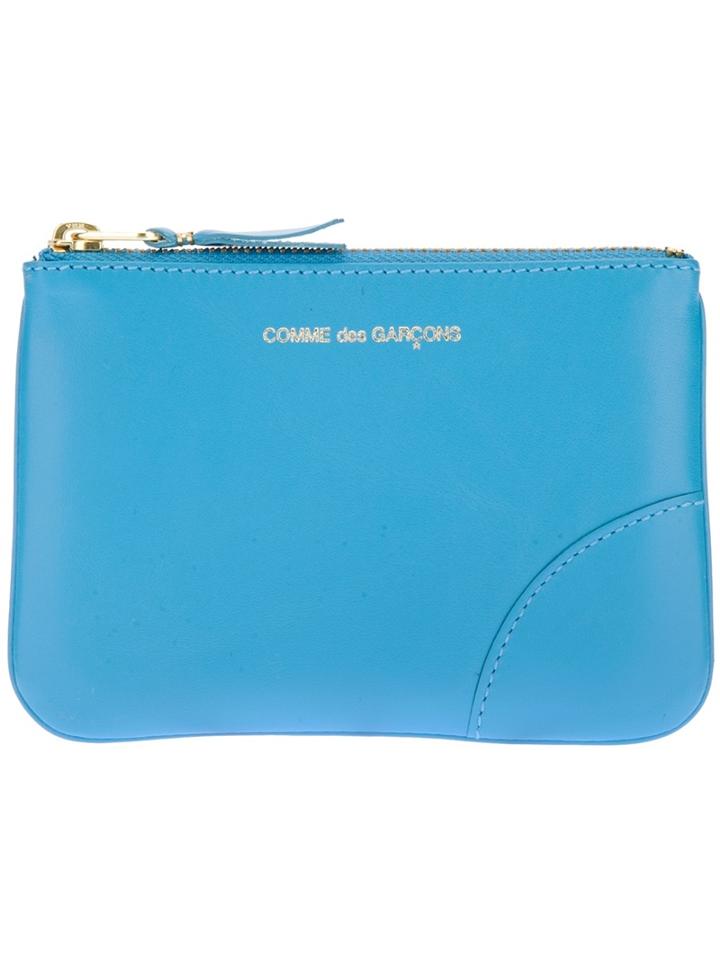 Comme Des Garcons Wallet Logo Zip Purse