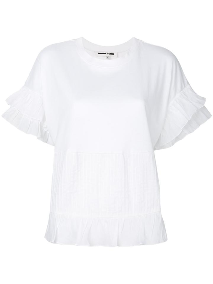 Mcq Alexander Mcqueen Falling Back Print Blouse - White