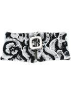 J.w.anderson Woven Zipped Choker, Women's, Grey, Viscose/spandex/elastane/polyamide/polyurethane
