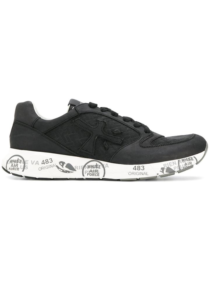 White Premiata Air Force Sneakers - Black