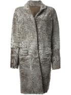 Liska 'hyrmes' Coat, Women's, Size: Medium, Grey, Lamb Fur
