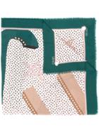 Liu Jo Polka Dot Print Scarf - White