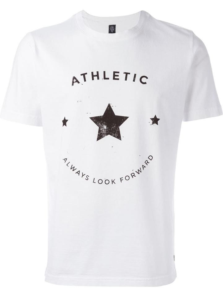 Eleventy Athletic T-shirt, Men's, Size: M, White, Cotton