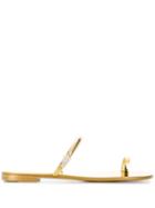 Giuseppe Zanotti Ring Flat Sandals - Gold