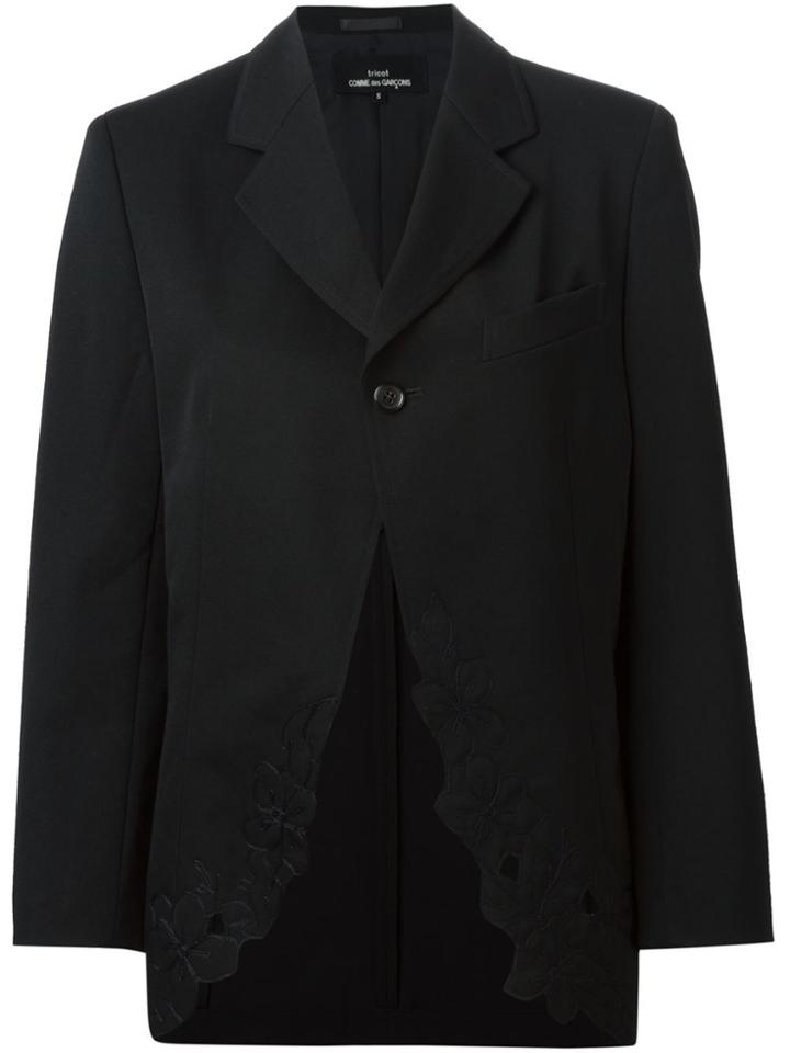 Comme Des Garçons Vintage Embroidered Jacket - Black