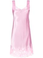 Givenchy Lace Trim Slip Dress - Pink & Purple