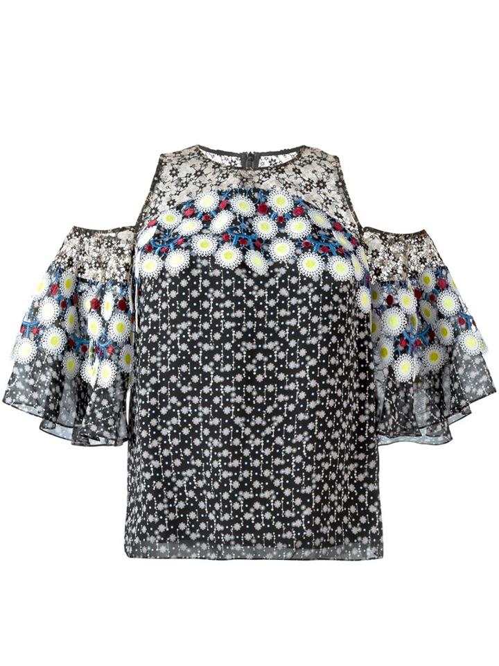 Peter Pilotto Cold Shoulder Blouse