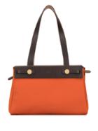 Hermès Pre-owned Her Bag Cabas Pm 2 In 1 Bag - Orange