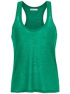 Nk Linen Sleeveless Top - Green