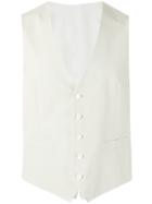Lardini Buttoned Waistcoat - White