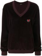 Yeezy Crest Velvet Sweater - Pink & Purple
