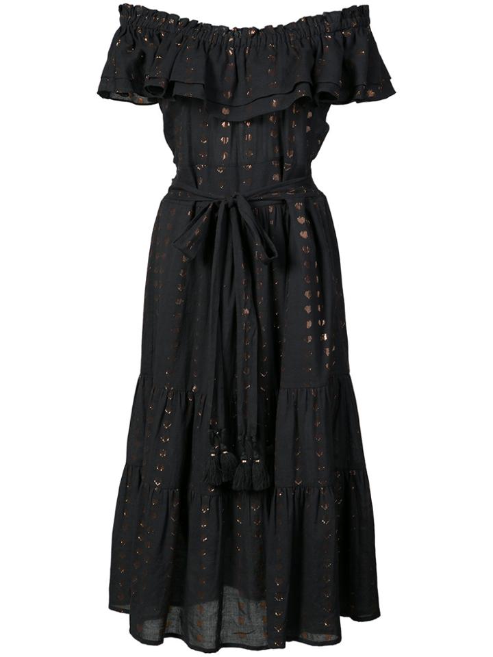 Figue Brynn Off-the-shoulder Dress - Black