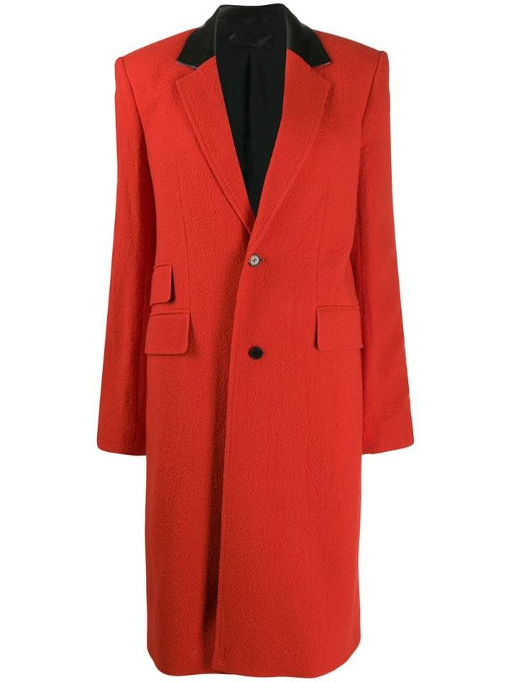 Haider Ackermann Single Breasted Coat - Orange