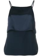 T By Alexander Wang Ruffle Cami Top - Blue