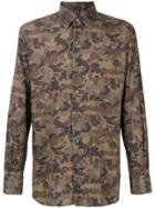 Tom Ford Camouflage Print Shirt - Green