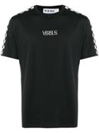 Versus Checkered Detail T-shirt - Black