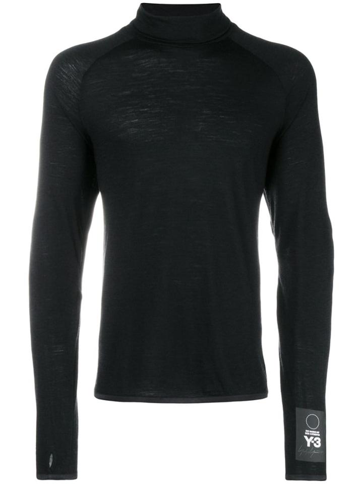 Y-3 High Neck Sweater - Black