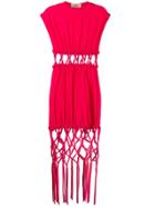 Ports 1961 Cut Out Dress - Red