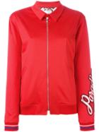 Brognano 'paradise' Slogan Bomber Jacket, Women's, Size: 42, Red, Cotton/polyamide/spandex/elastane/pbt Elite