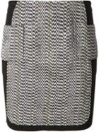 Kenzo 'whitenoise' Jacquard Straight Cut Skirt