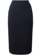 Red Valentino Pencil Skirt, Women's, Size: 42, Blue, Polyamide/polyester/virgin Wool