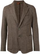 Barena Two Button Blazer, Men's, Size: 52, Brown, Linen/flax/cotton/polyester