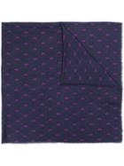 Bally Floral Pattern Scarf - Blue