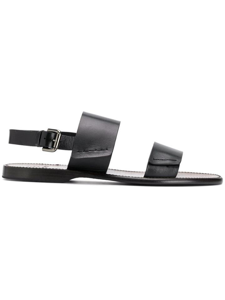 Silvano Sassetti Slingback Sandals - Black