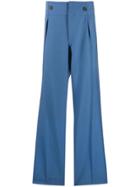 Lanvin Button Detail Tailored Trousers - Blue