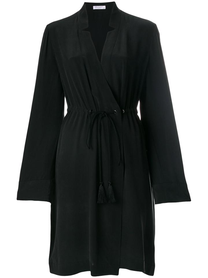 Equipment Tassel Belted Dress - Black