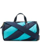 Anya Hindmarch Barrel Stripes In Marine Multi Nylon - Blue