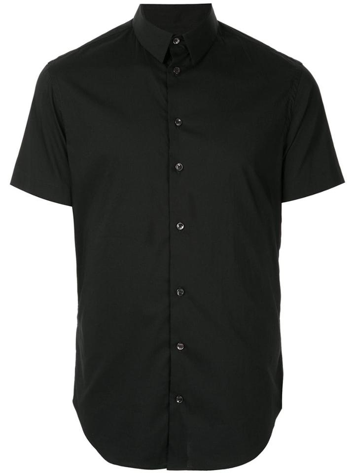 Giorgio Armani Basic Plain Shirt - Black