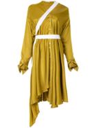 Palmer / Harding Heathers Asymmetric Shirt Dress - Yellow