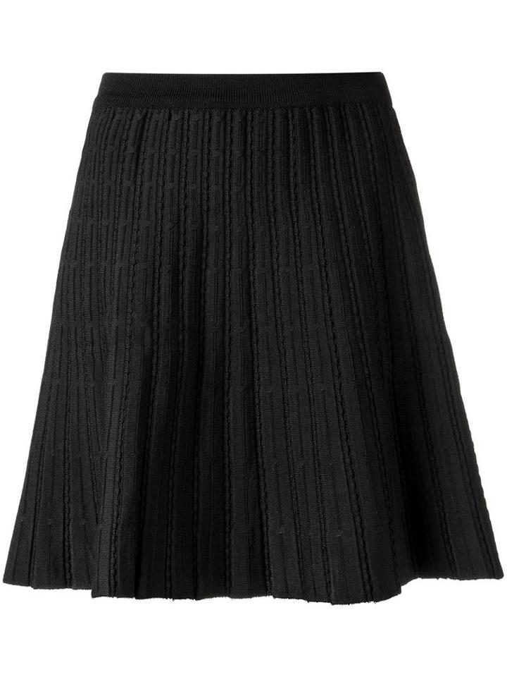 Egrey A-line Knit Skirt, Women's, Size: Medium, Black, Viscose/polyamide/spandex/elastane
