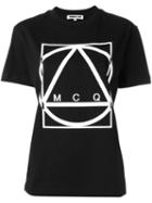 Mcq Alexander Mcqueen Glyph Icon Print T-shirt, Women's, Size: Medium, Black, Cotton